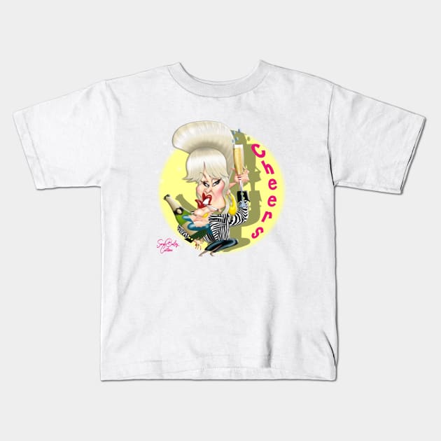 Absolutely fabulous Kids T-Shirt by Sarah Bailey TV Cartoons